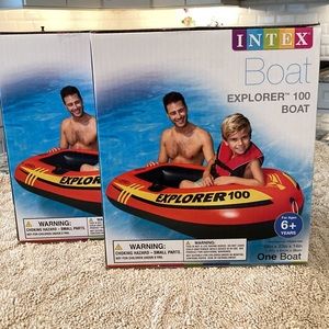 INTEX Explorer 100 Boat Raft Bundle